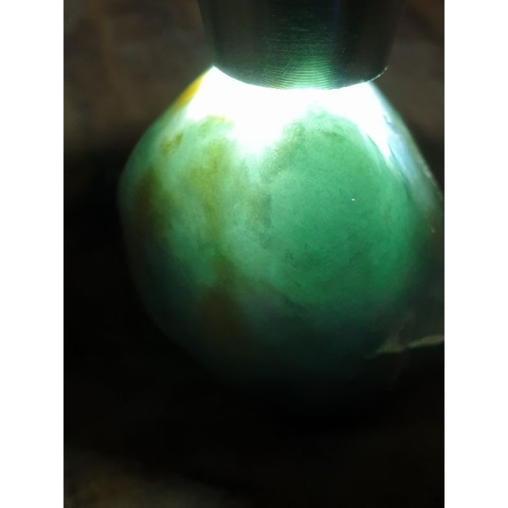 S1-00691-全明料，全拋光，紫羅蘭，飄綠，藍花∼台灣現貨.125g